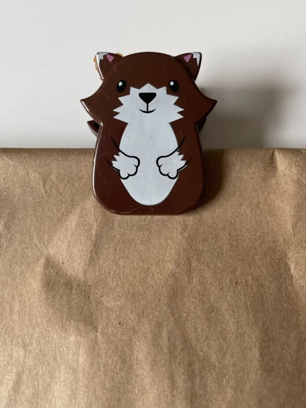 NWT Kikkerland Woodland Animal Bag Clips Set of 6 Hedgehog Fox Raccoon